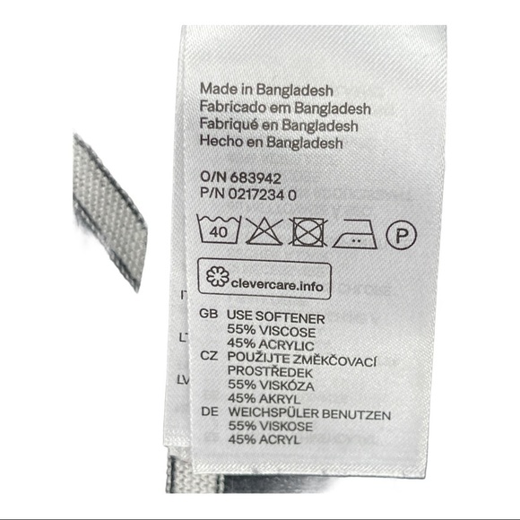 H&M Basic Long Sleeve Striped Sweater Size XS - Picture 6 of 6